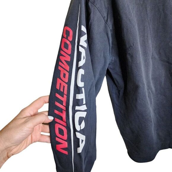 Nautica Competition Long Sleeve Mock Neck Pullover Sweatshirt Zip Mens Size L Co - Picture 4 of 7